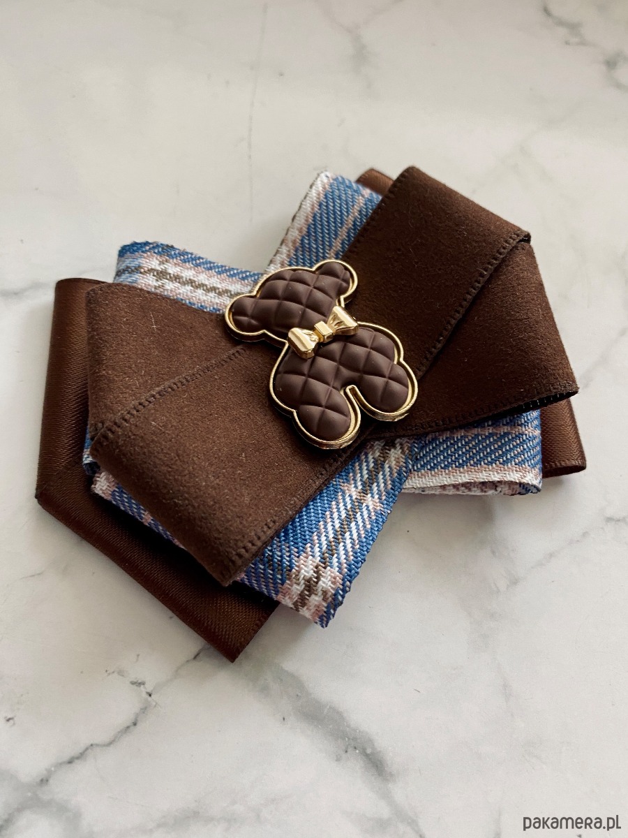 broszki Jesienna Brosza  z  czekoladowym MISIEM Nowość 1