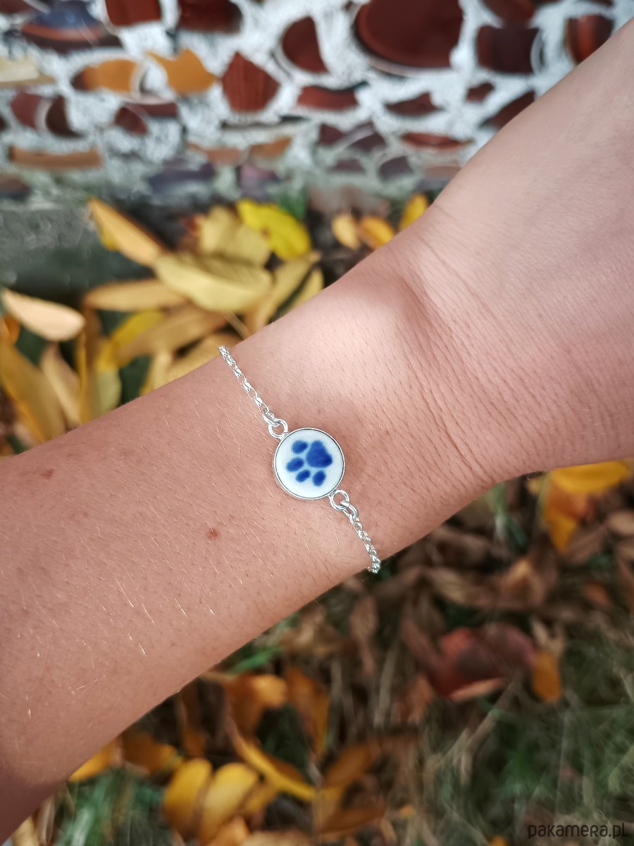 bransoletki ceramiczne Bransoletka Bolesławiec łapka 2