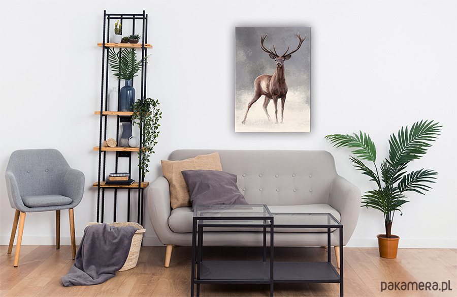 obrazy Obraz - Jeleń 2 - wydruk na płótnie 2