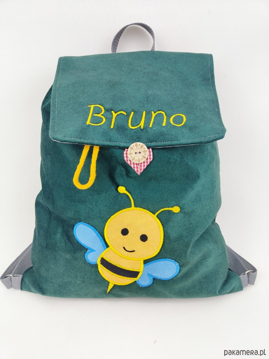 torebki, worki i plecaki dziecięce Imienny prezent dla dziecka - plecak z pszczółką 1