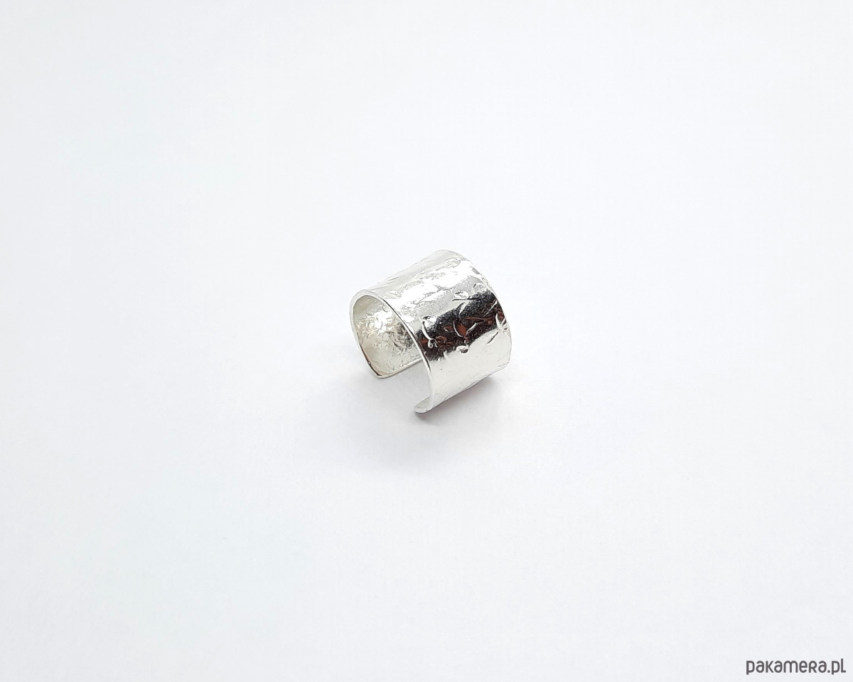 biżuteria męska Nausznica męska  BETON WHITE 1