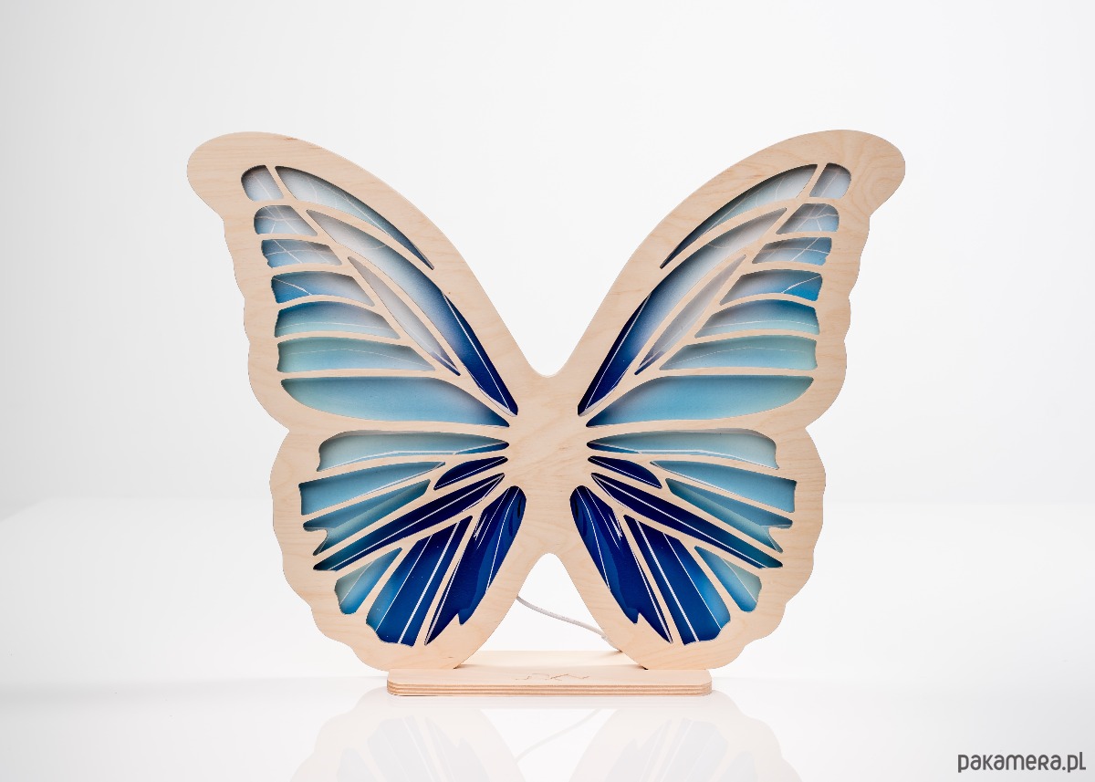 dekoracje świetlne Lampka UNKY Motyl lazurowy 1