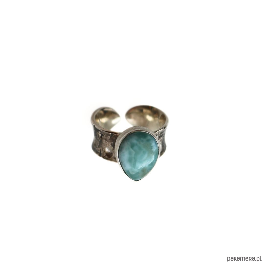 pierścionki srebrne Pierścionek srebrny z Larimarem 1