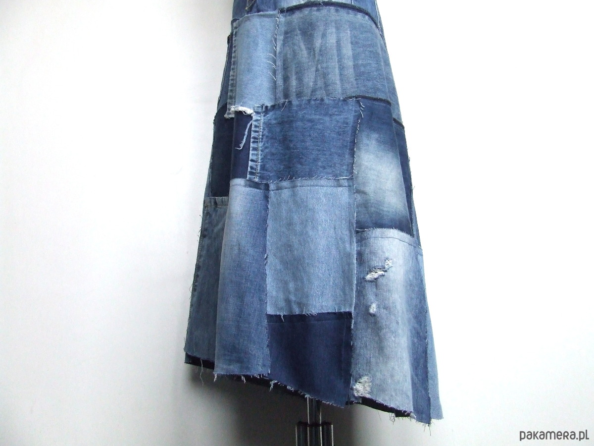 spódnice maxi Długa jeansowa spódnica r.42 3