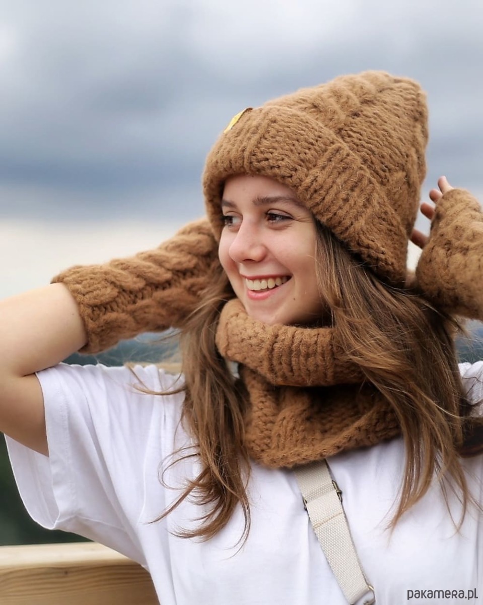 szale damskie Komin z alpaki LULLABY 4