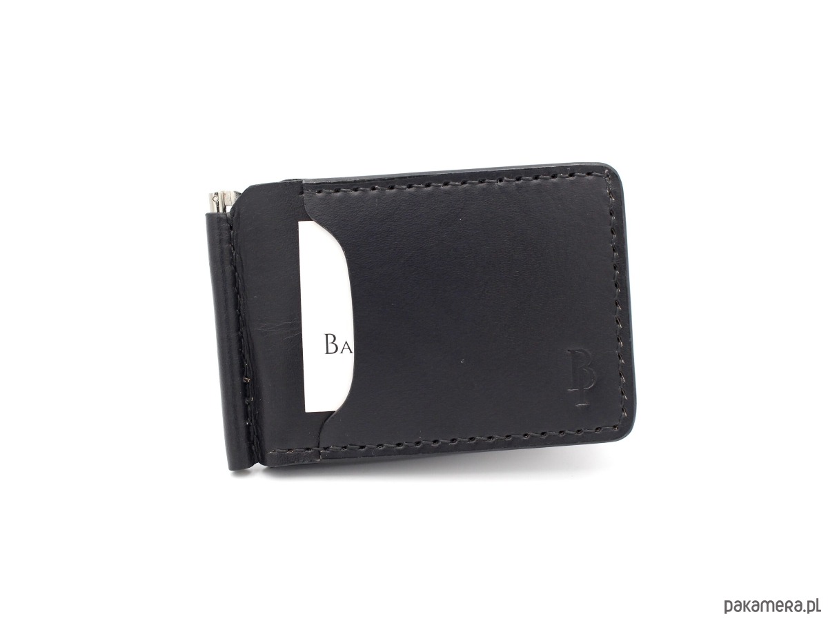 portfele męskie Portfel skórzany z klipsem 1