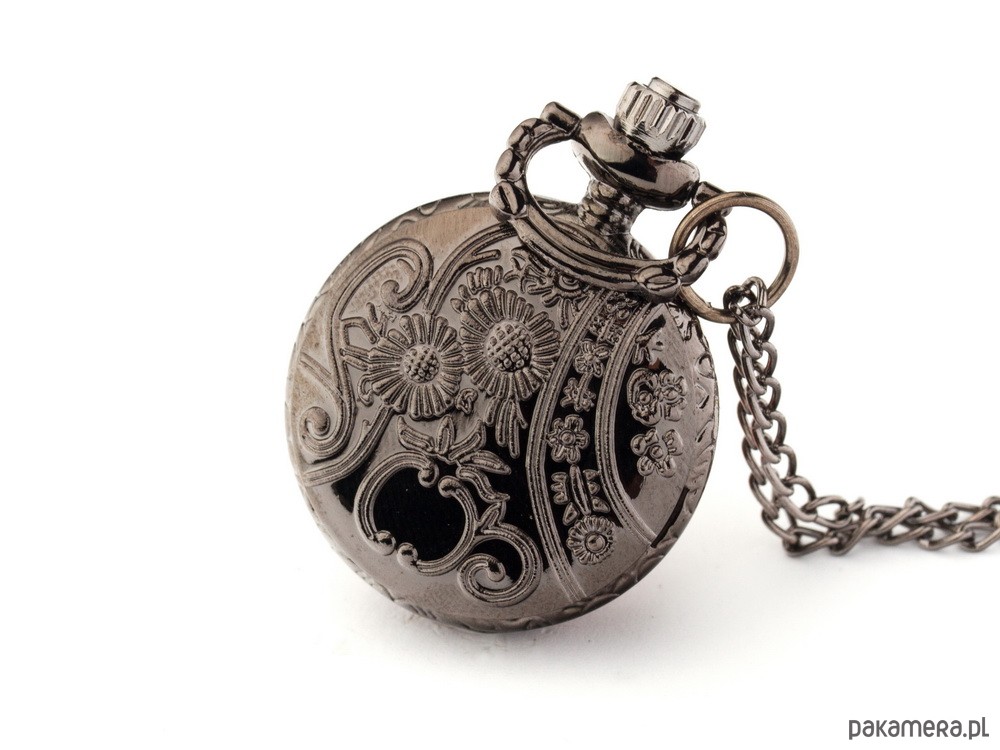 zegarki na łańcuszku Zegarek - Bratek (Black) 2