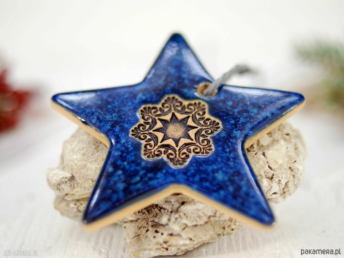 ozdoby choinkowe Gwiazdki niebo - ceramiczne ozdoby choinkowe 4