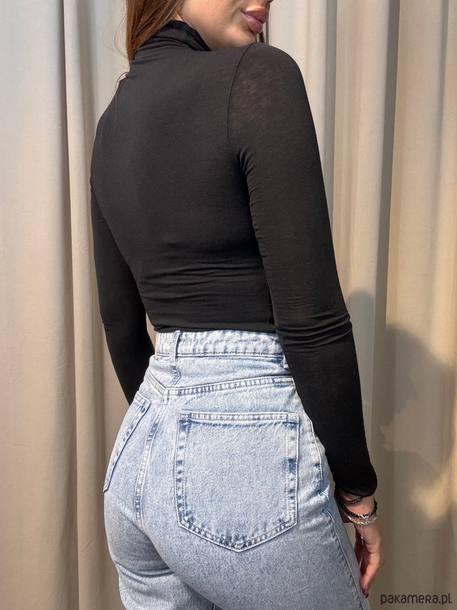 bluzki z długim rękawem damskie Golf Nero 3