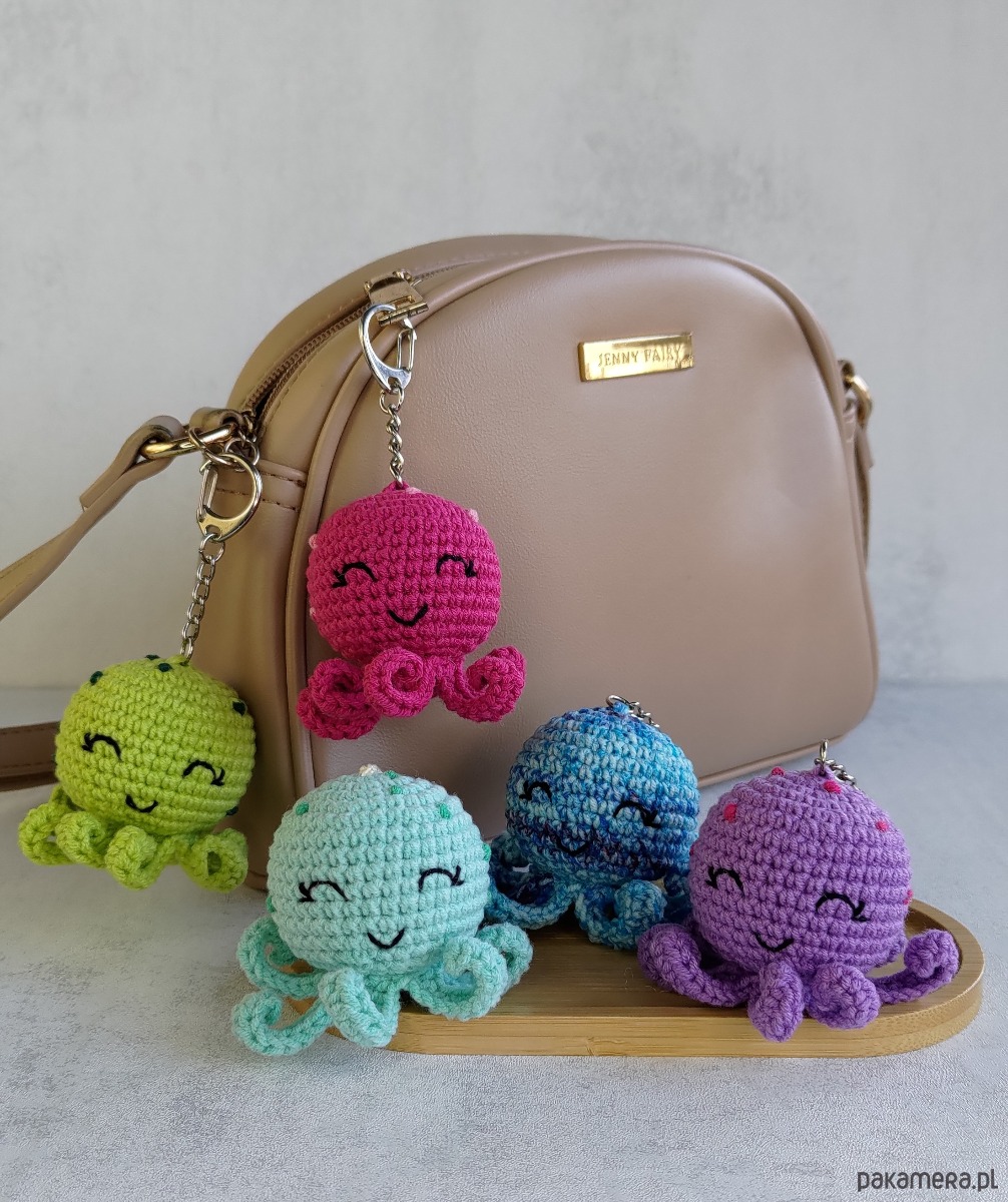 breloki Brelok ośmiornica, Brelok do kluczy, Brelok na prezent, Brelok dla dziecka 1