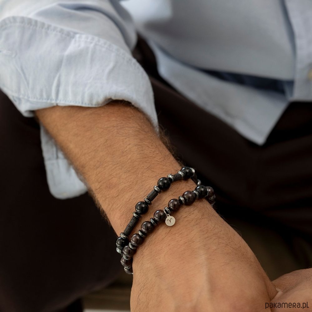 biżuteria męska Męska bransoletka zodiakalna - Baran 1