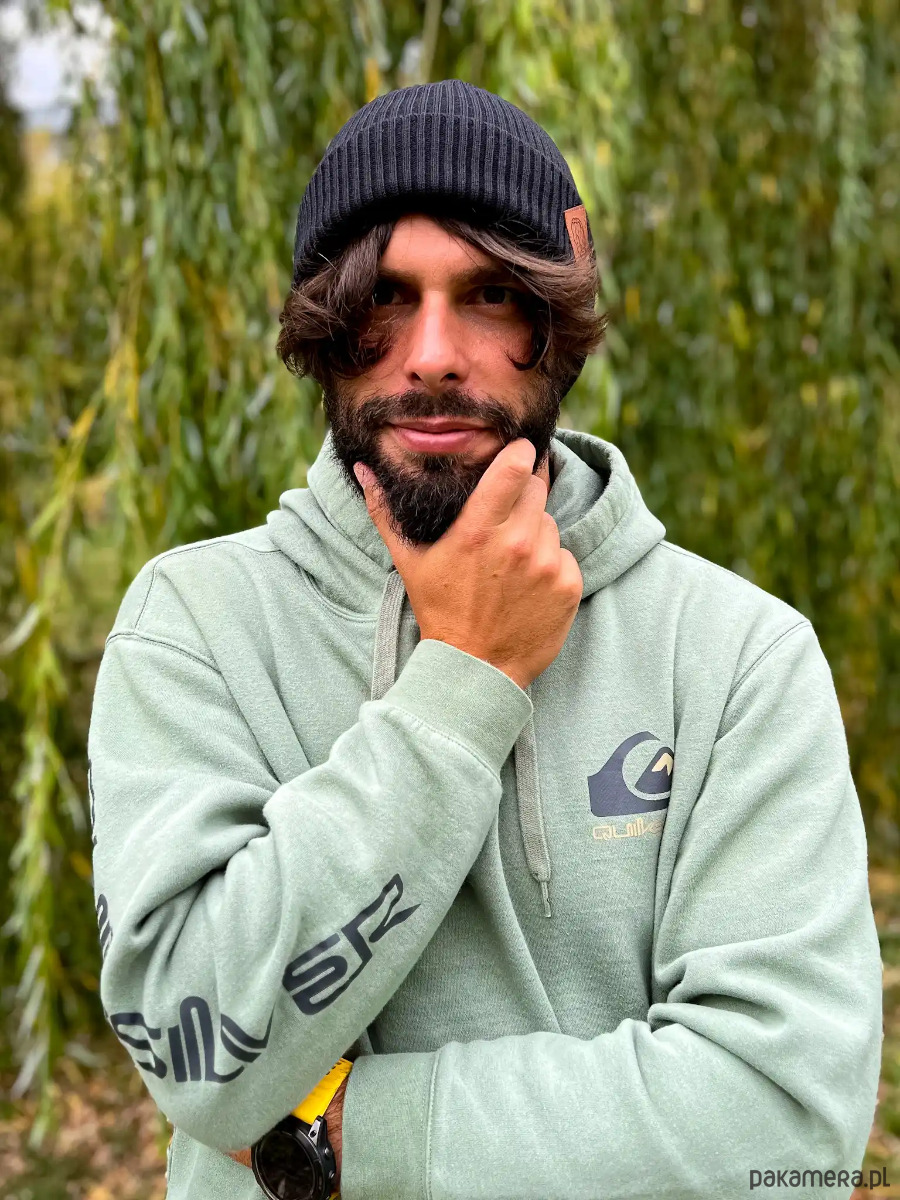 czapki i kapelusze męskie Męska bawełniana czapka beanie logo ekoskórka Czarna 3