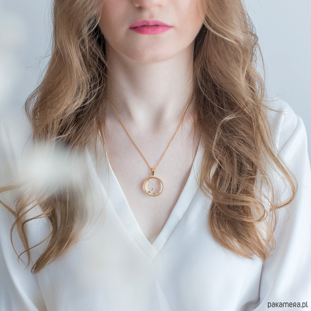 wisiory Wisiorek z rzęsek dmuchawca 3