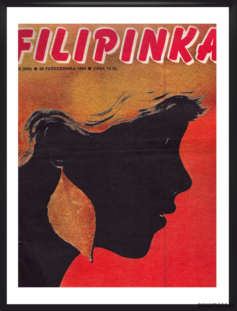 grafiki i ilustracje Oprawiona okładka FILIPINKI z 28 października 1984 r, aut. Teresa Jaskierny 1