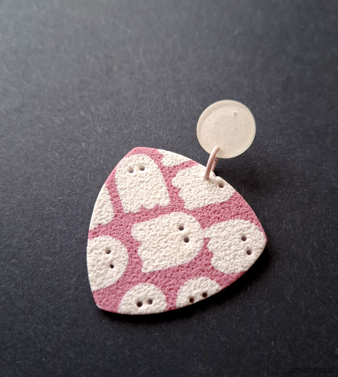 kolczyki z masy plastycznej Kolczyki sweet boo no1 1