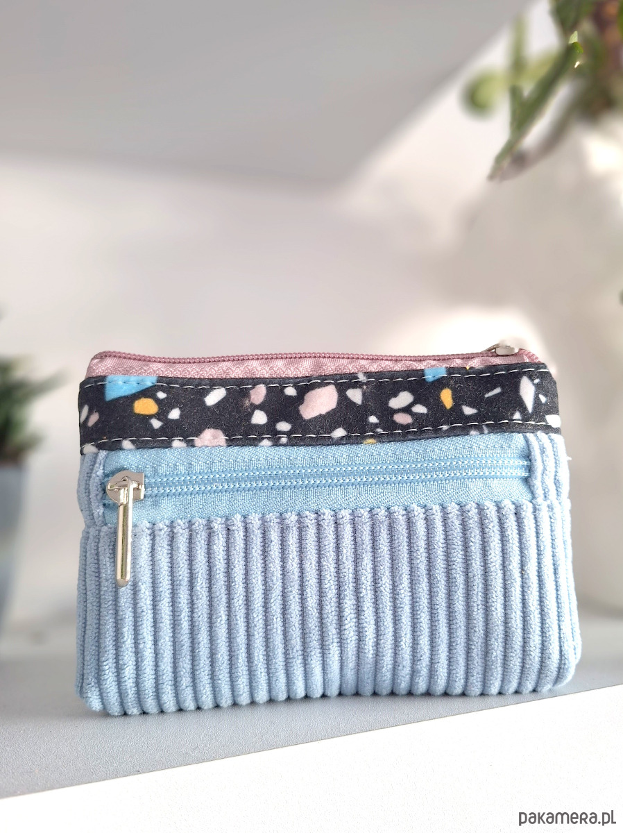 portfele damskie Dwustronny sztruksowy portfel Lastryko 1