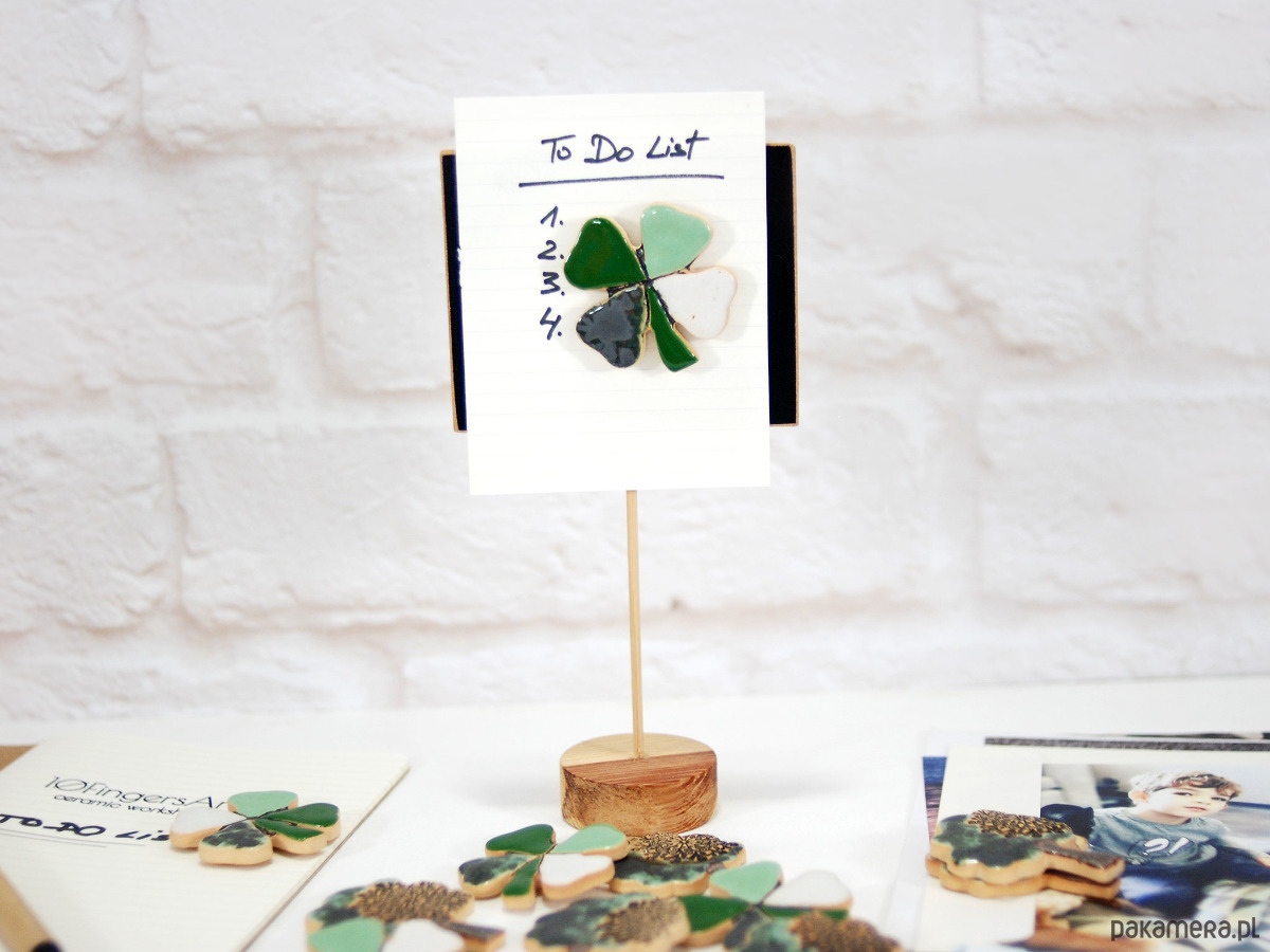 magnesy Czterolistna koniczyna na szczęście - magnes na lodówkę 3