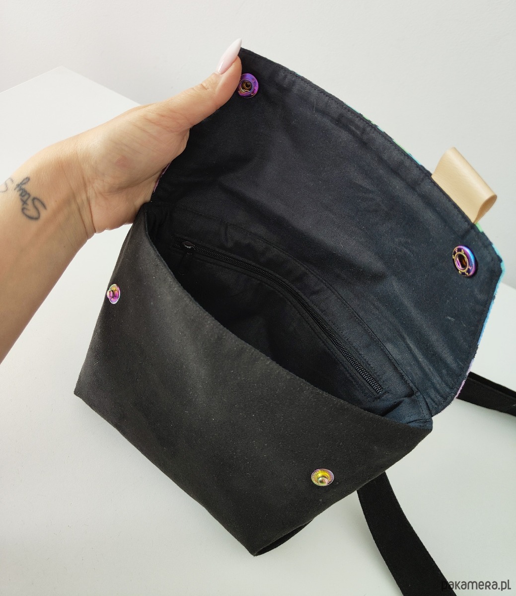 torby na ramię Mini Torebka L E A Neon Leopard Print - mała torebka welur/nubuk 3