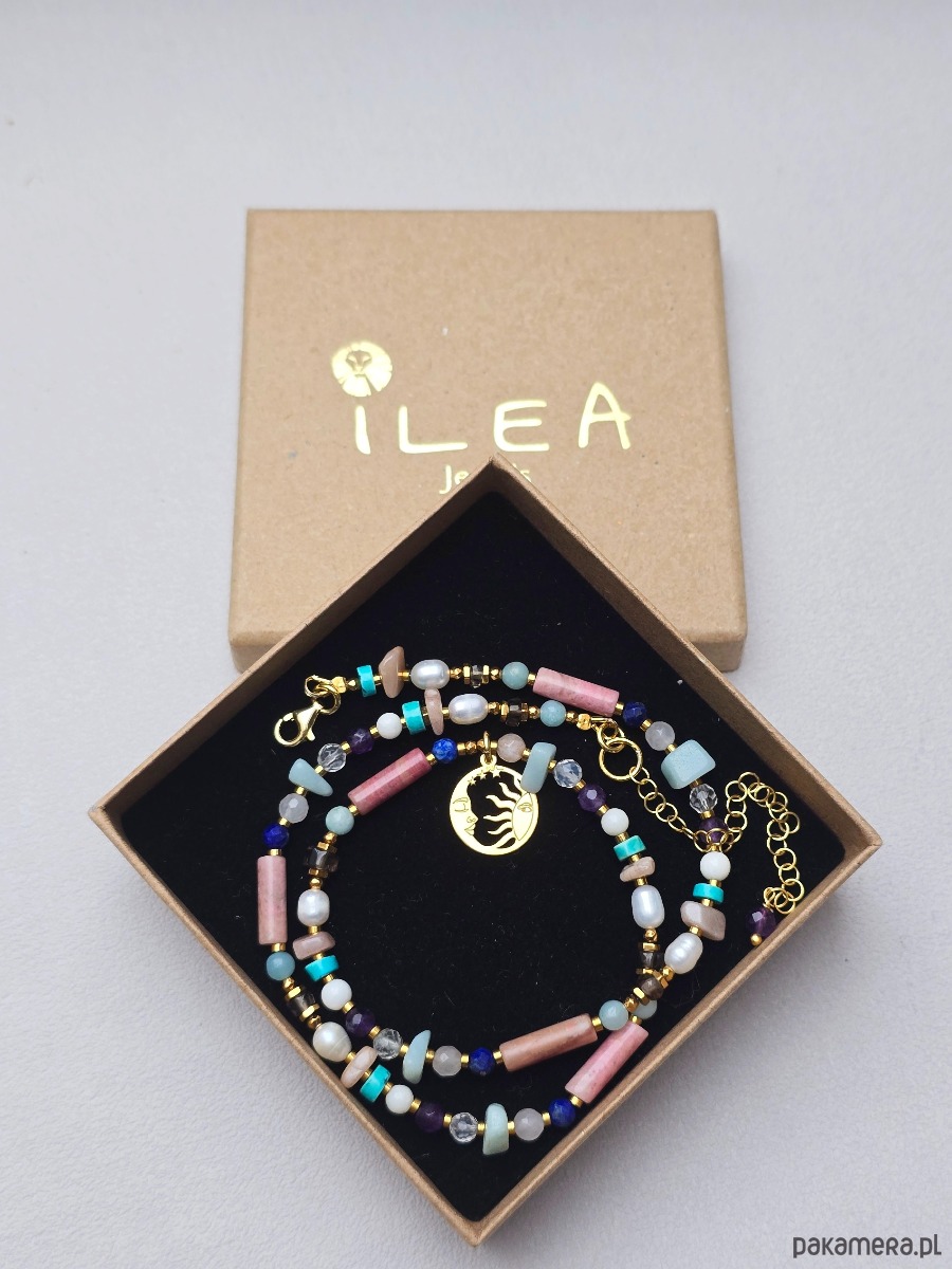 złote naszyjniki Krótki  Naszyjnik Solaris 1