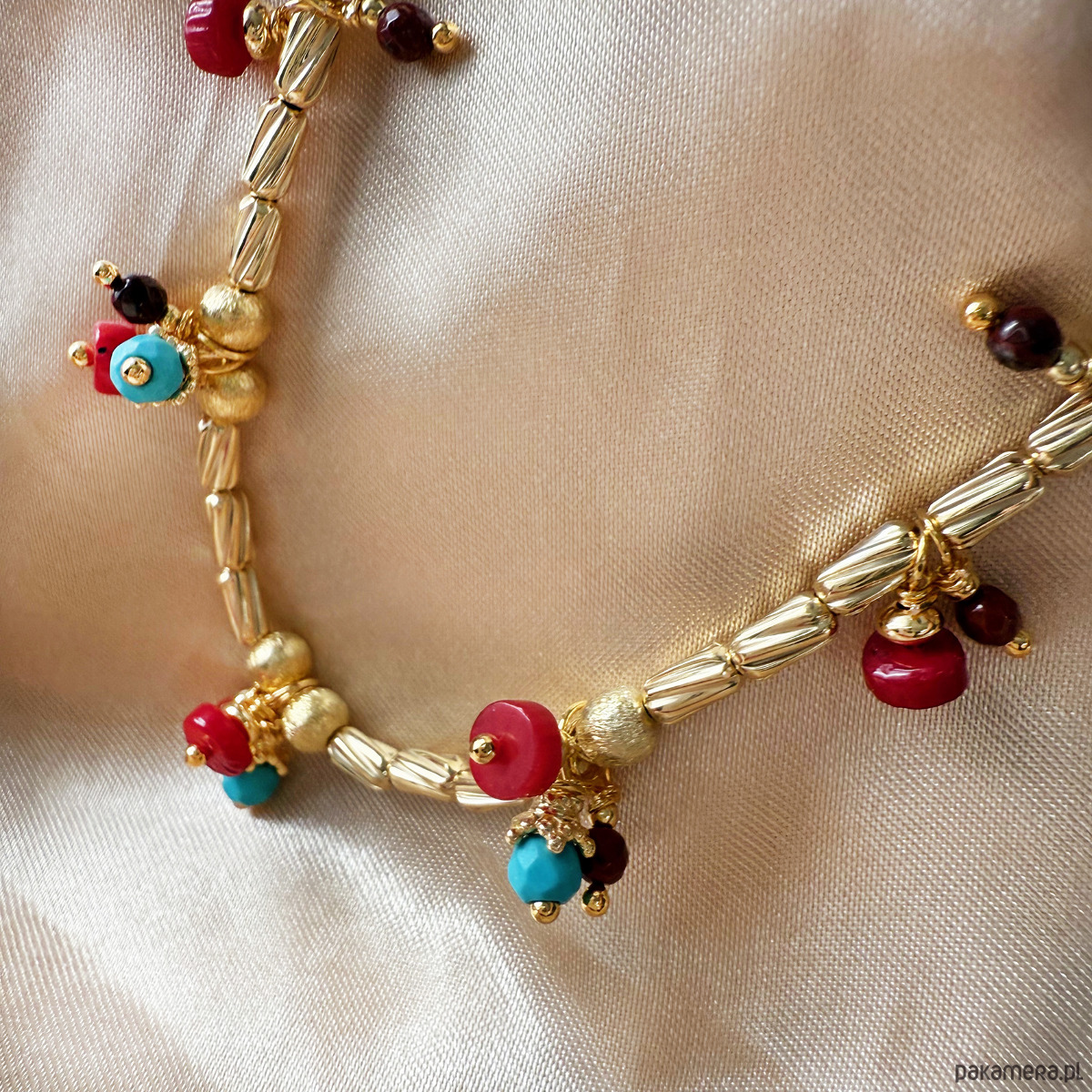 komplet biżuterii TRISKELIA  komplet bizuterii, NASZYJNIK I KOLCZYKI, kamienie naturalne 3