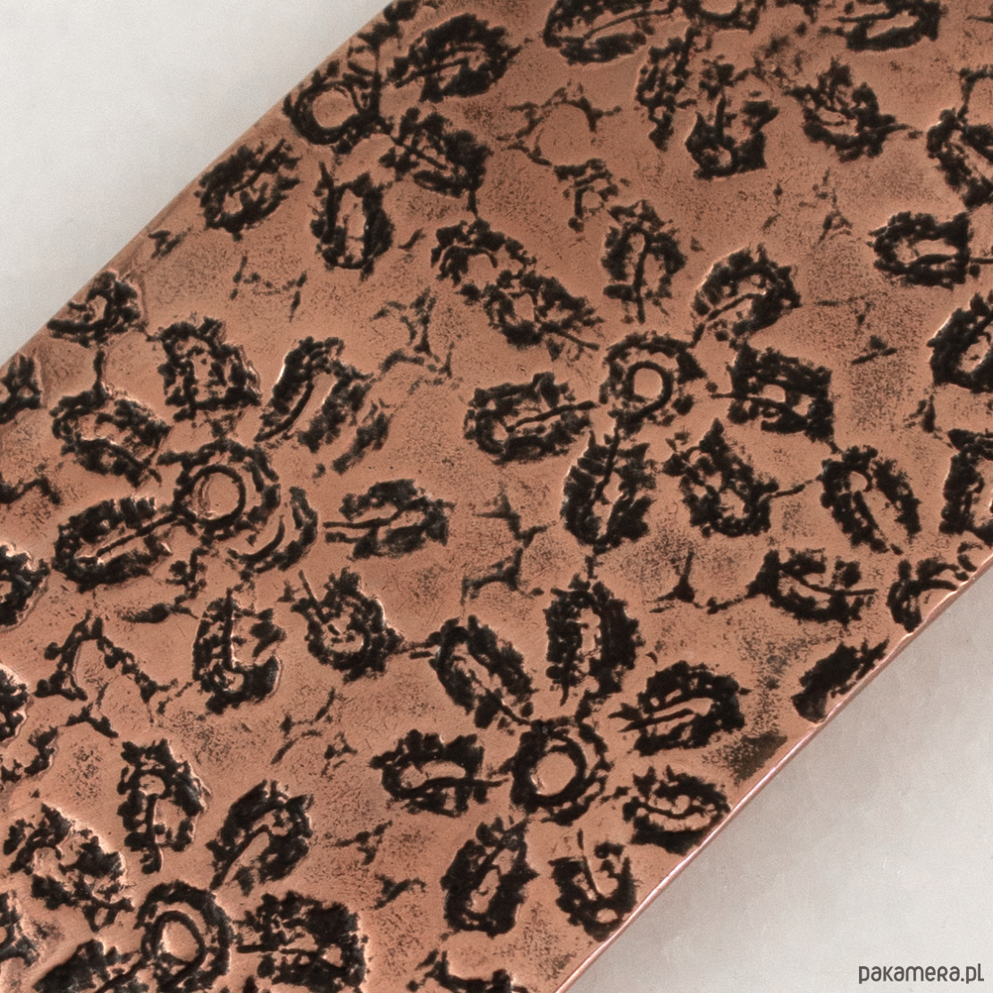 wisiory Kwiaty - miedziany wisior - unikat 2