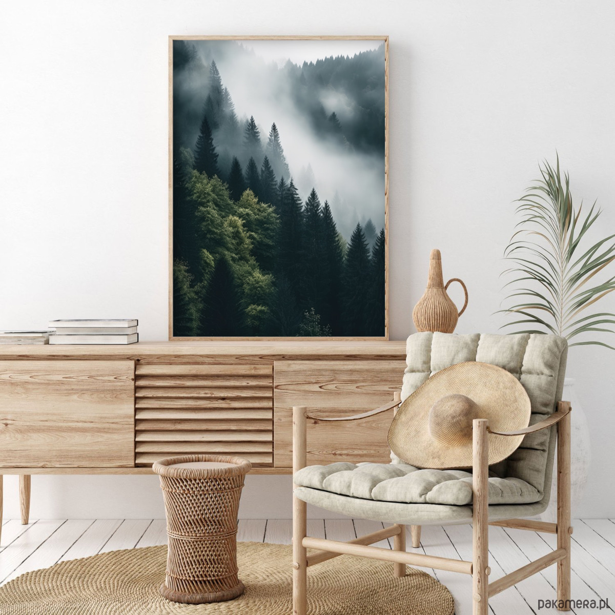 plakaty Plakat Tajemniczy las o świcie 1