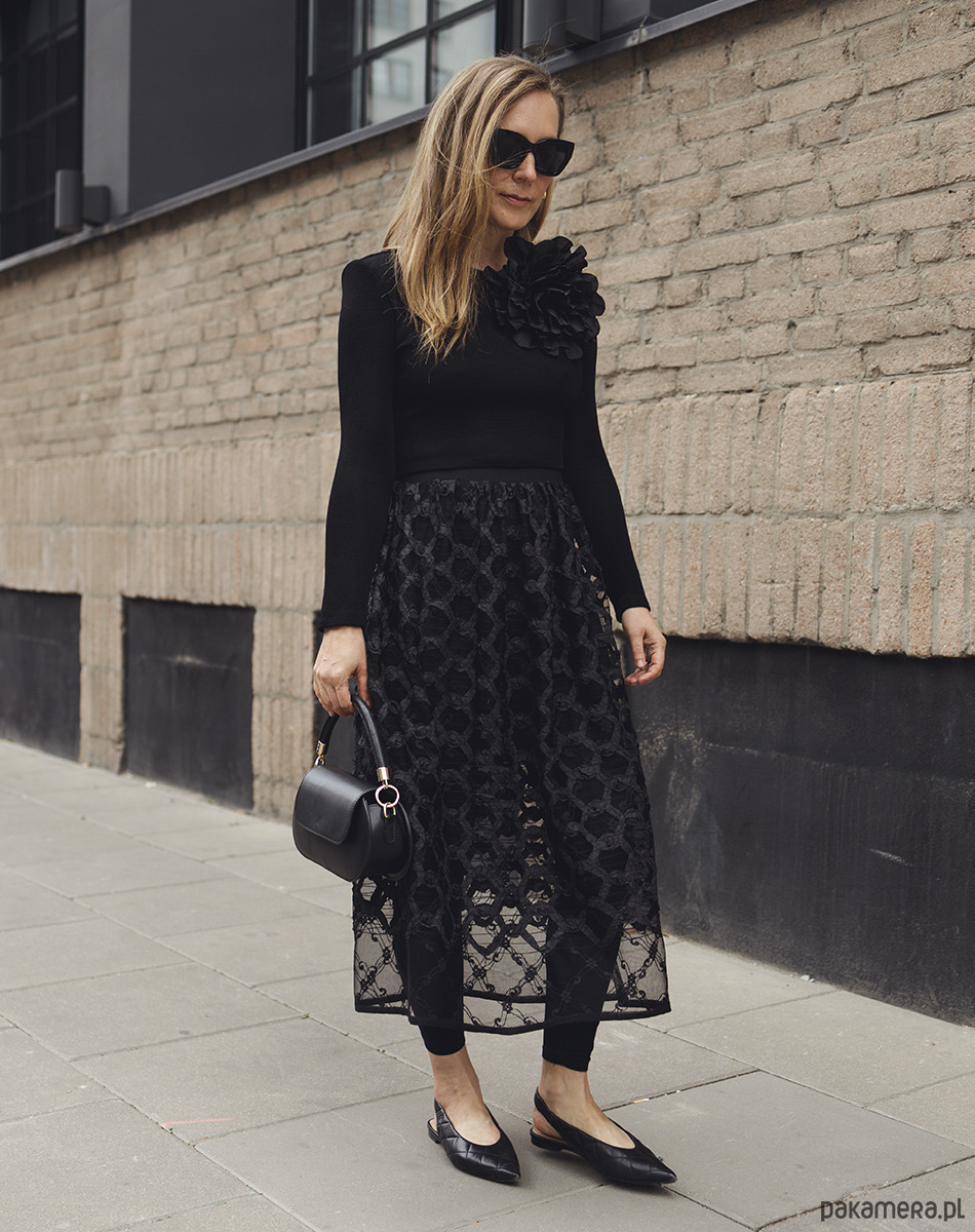 bluzki z długim rękawem damskie Top black 3