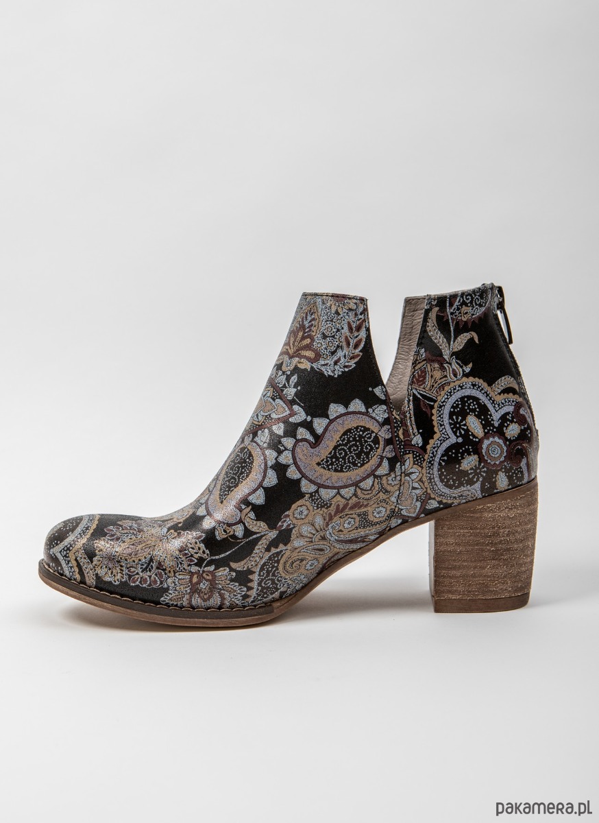 botki damskie SKÓRZANE BOTKI DO KOSTKI ZAPATO 501 BOHO 3