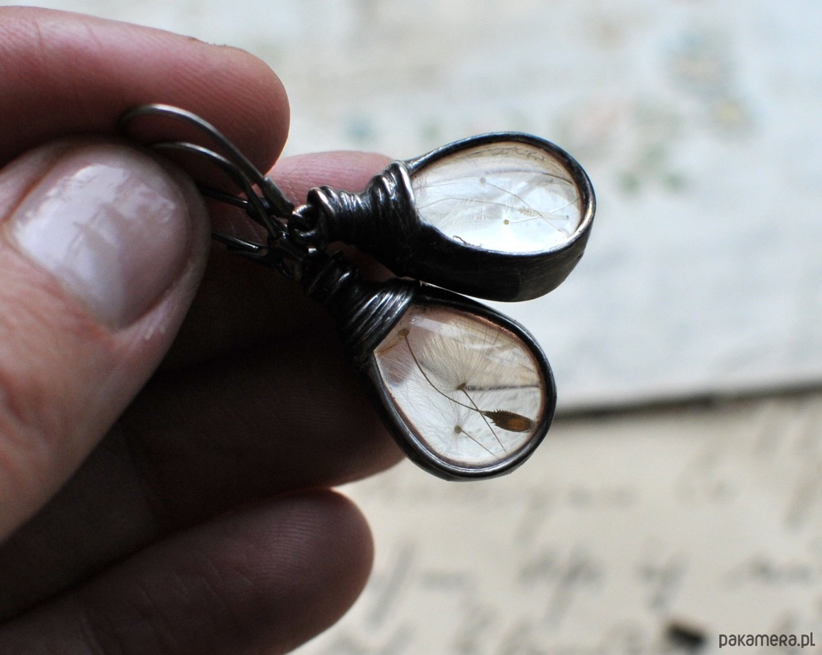 kolczyki - inne Kolczyki z dmuchawcem 2