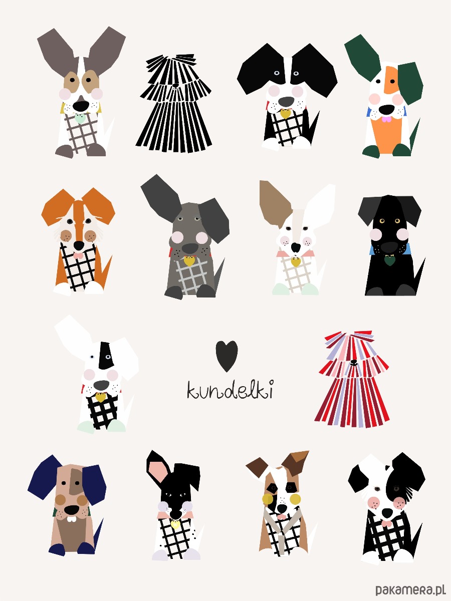 plakaty Kundelki - Psia Ilustracja 1