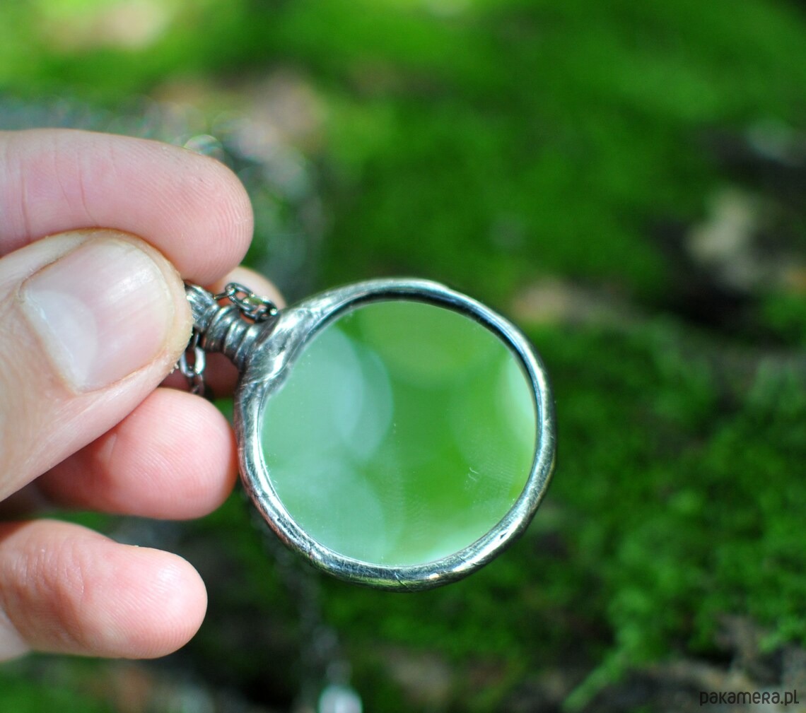 wisiory Dwustronne zwierciadełko - naszyjnik z lusterkiem 2