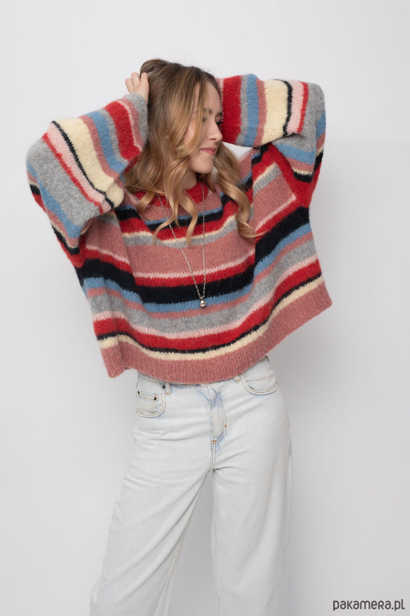 swetry damskie  Handmade Sunday Stripes Sweater 1
