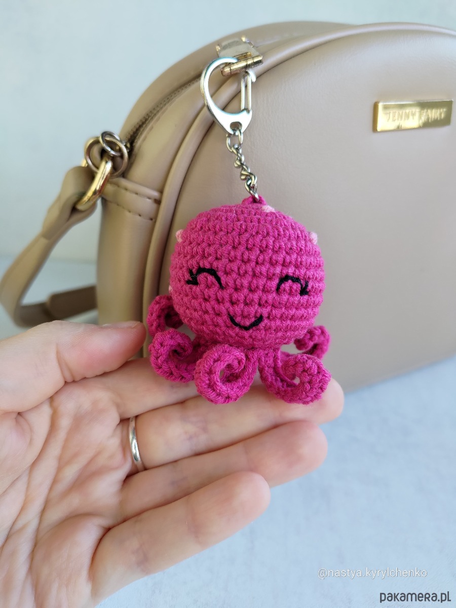 breloki Brelok ośmiornica, Brelok do kluczy, Brelok na prezent, Brelok dla dziecka 2