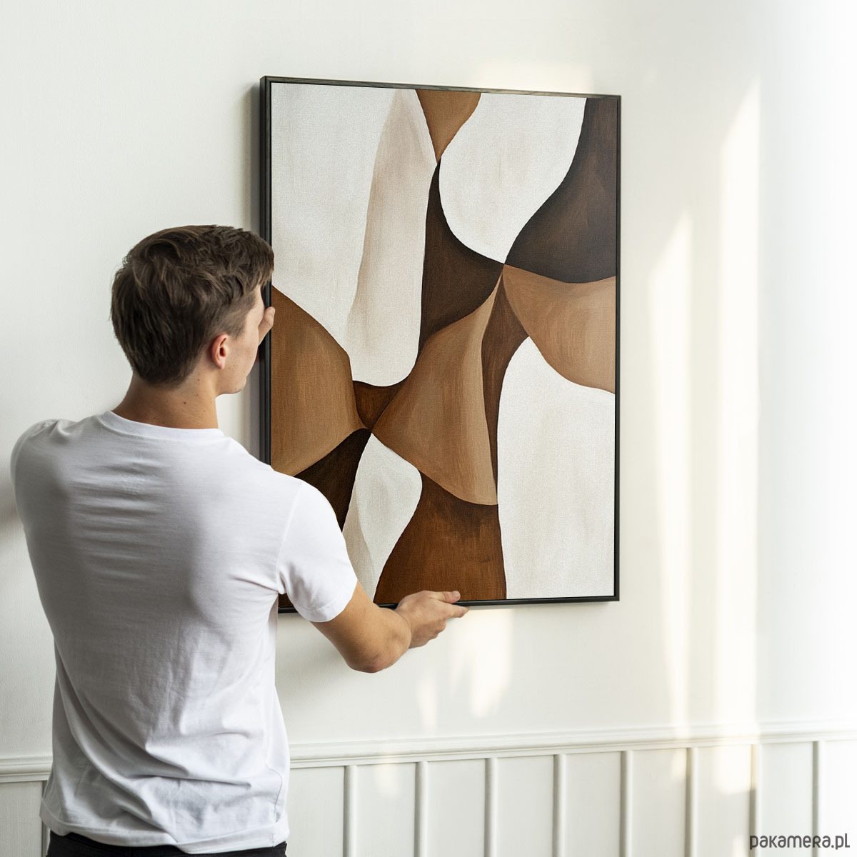 plakaty Plakat Abstrakcja w brązie 3