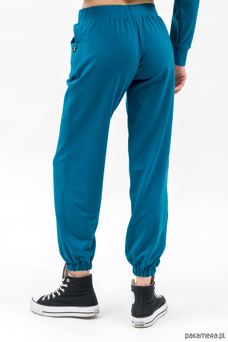 spodnie dresowe damskie Dresowe spodnie damskie ,,SEHER" petrol 1