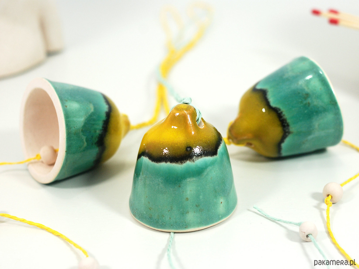 dekoracje świąteczne Ceramiczne dzwonki choinkowe - laguna 1