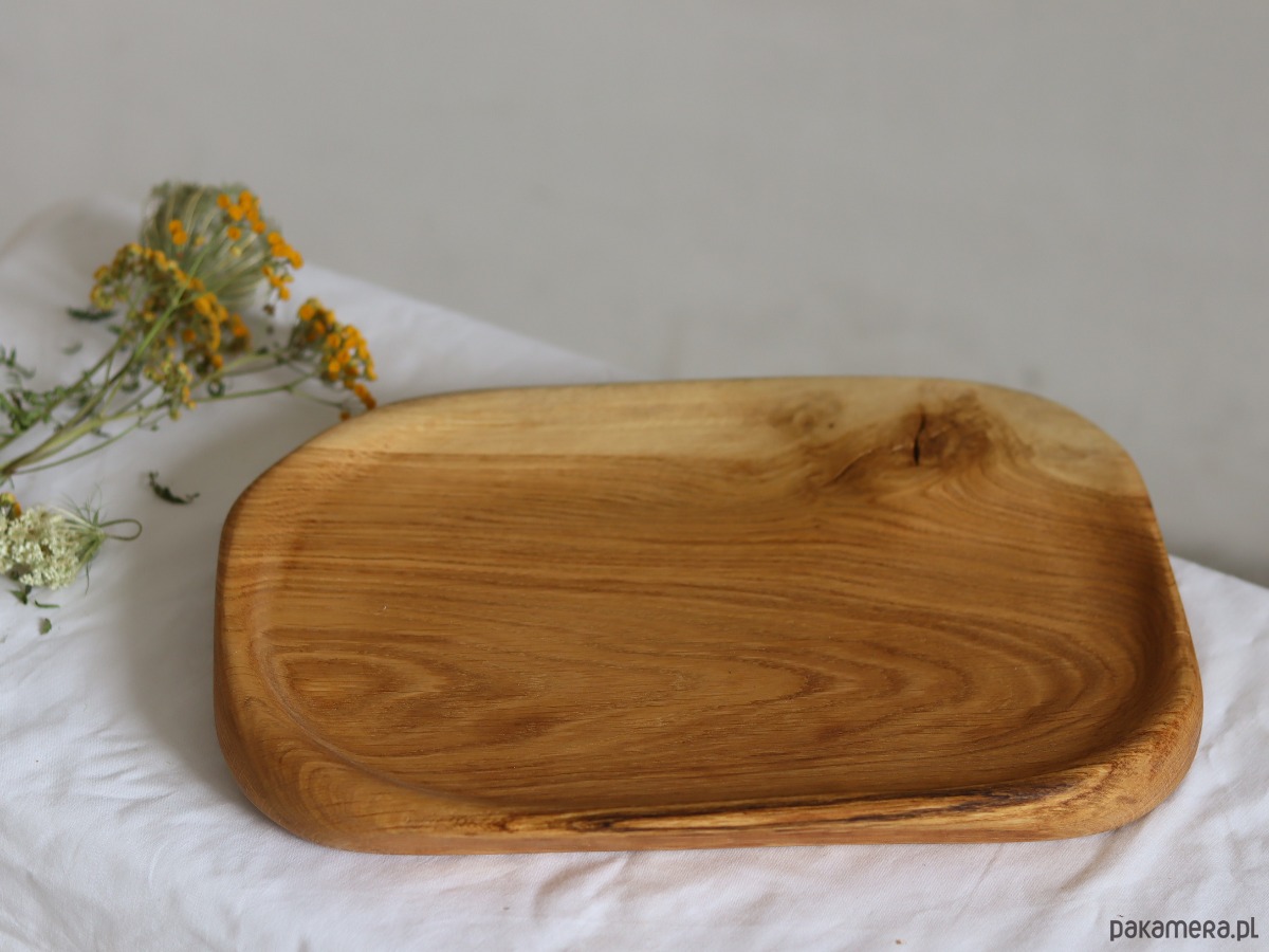 deski do krojenia i tace Taca drewniana , podstawka , patera 1