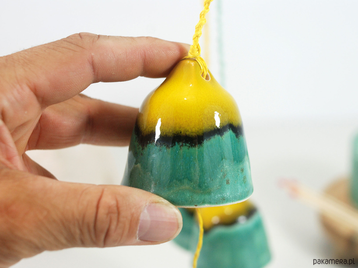 dekoracje świąteczne Ceramiczne dzwonki choinkowe - laguna 3