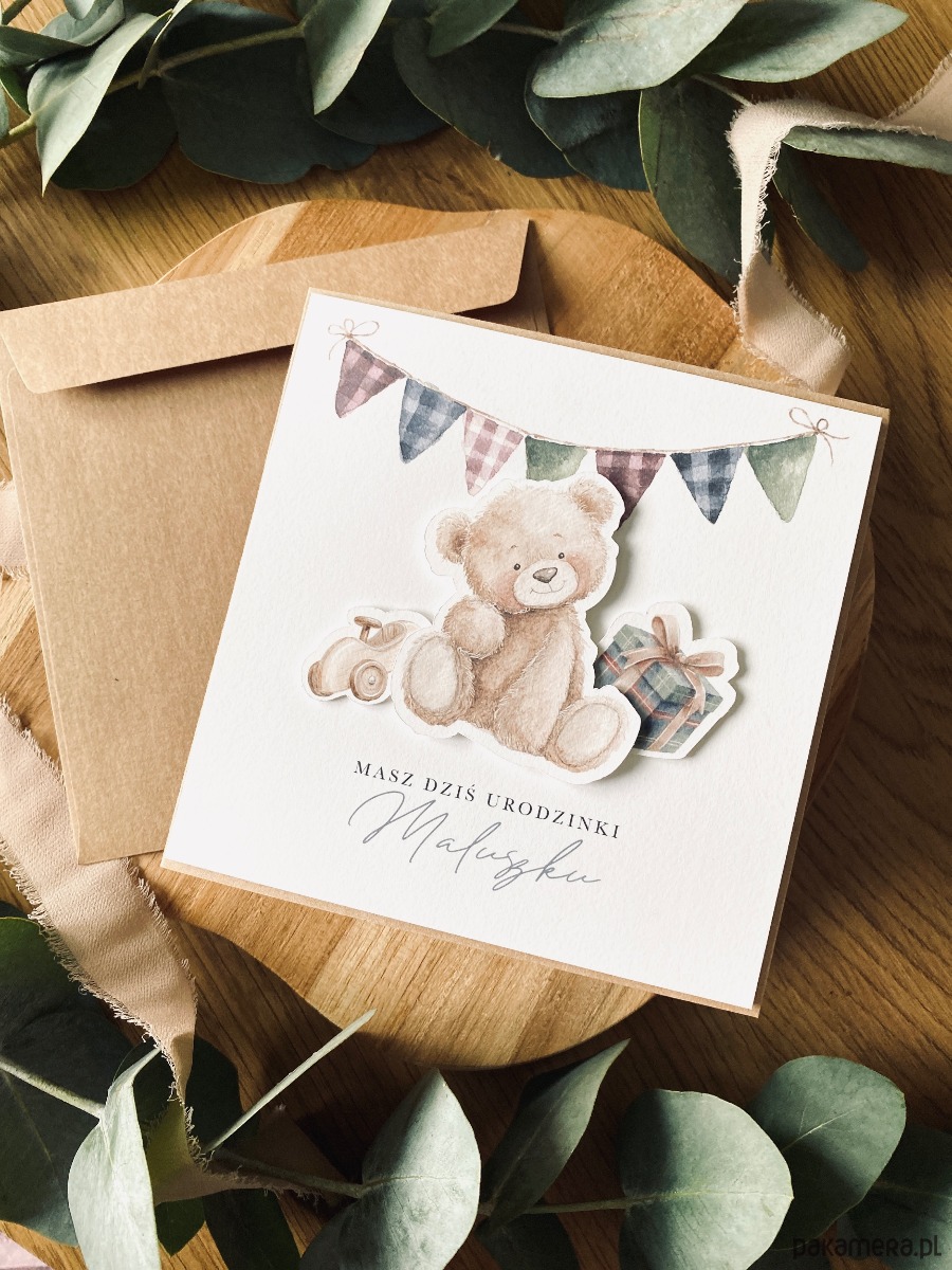 kartki scrapbooking Kartka dla dziecka na roczek urodzinki , Pierwsze urodziny ,urodziny 1