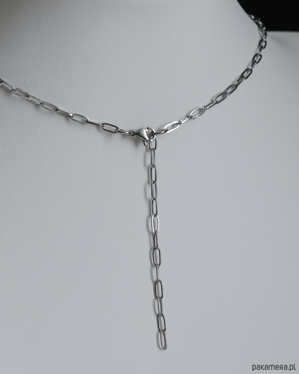 kolie Srebrny gotycki naszyjnik BLOODY HEART 3