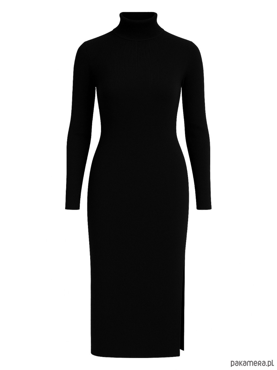 sukienki midi damskie Sukienka  czarna  YY300059 3