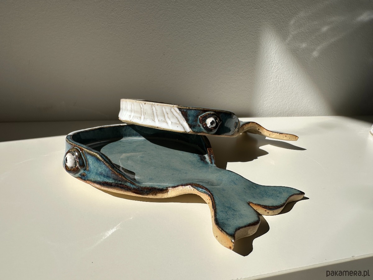 pojemniki na biżuterię Talerzyk na biżuterie w kształcie wieloryba - niebieski 5