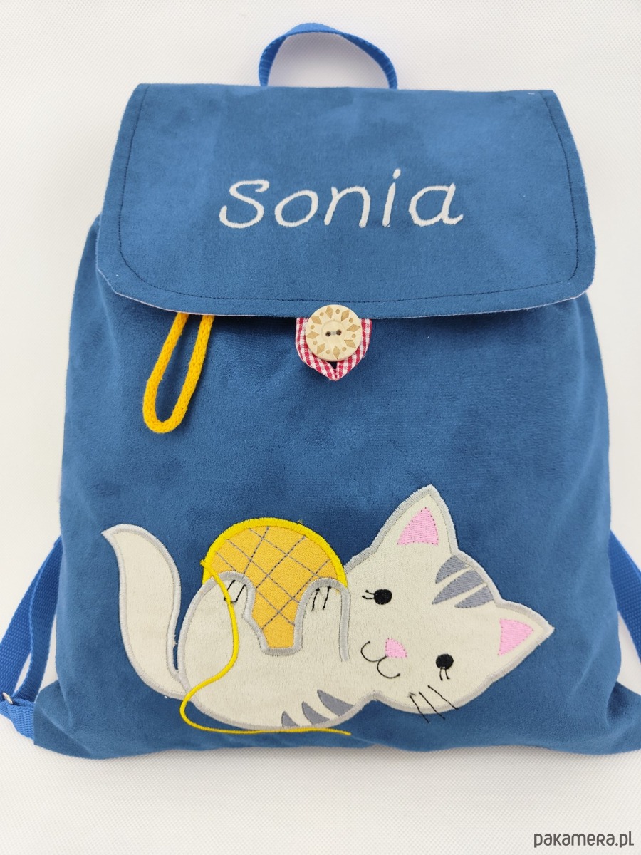 torebki, worki i plecaki dziecięce Prezent dla dziewczynki - plecak z kotkiem 1