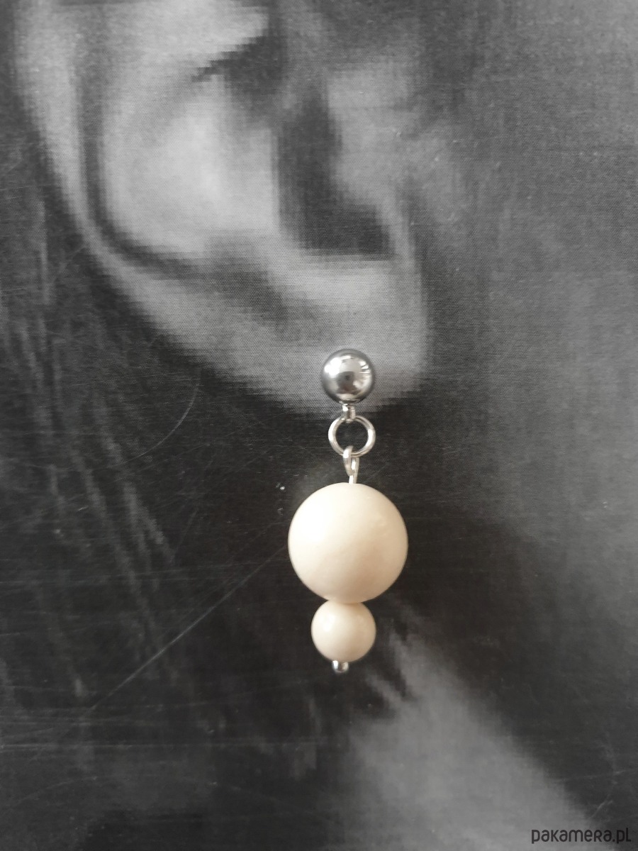 kolczyki z kamieniami Kolczyki FANABERIA  kamień rzeczny 2