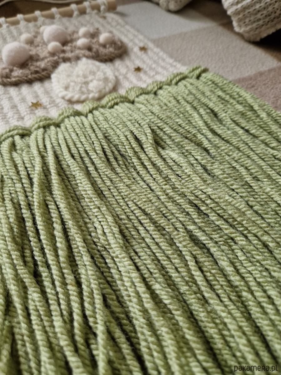 makramy Makatka z motywem grzybka 5