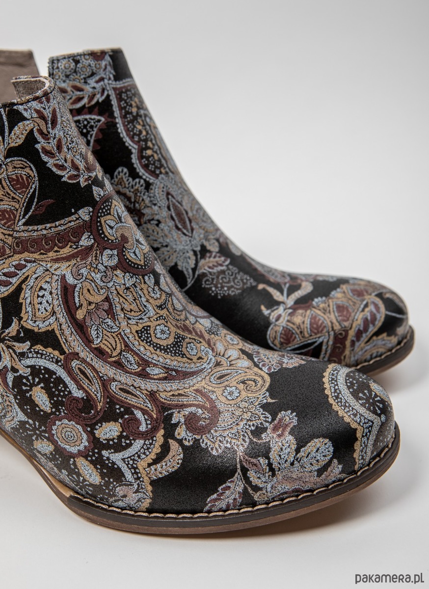 botki damskie SKÓRZANE BOTKI DO KOSTKI ZAPATO 501 BOHO 4