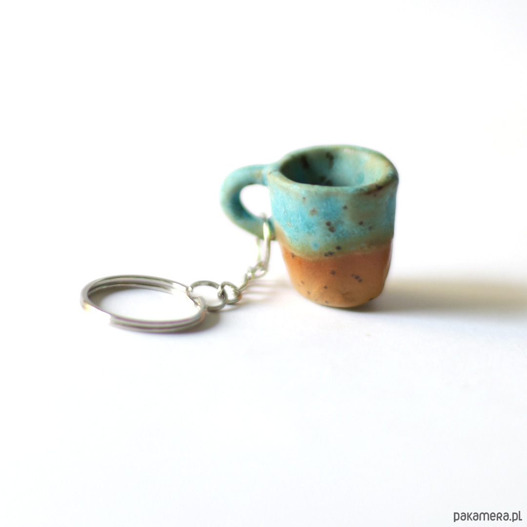 breloki Mini kubeczek turkus 1