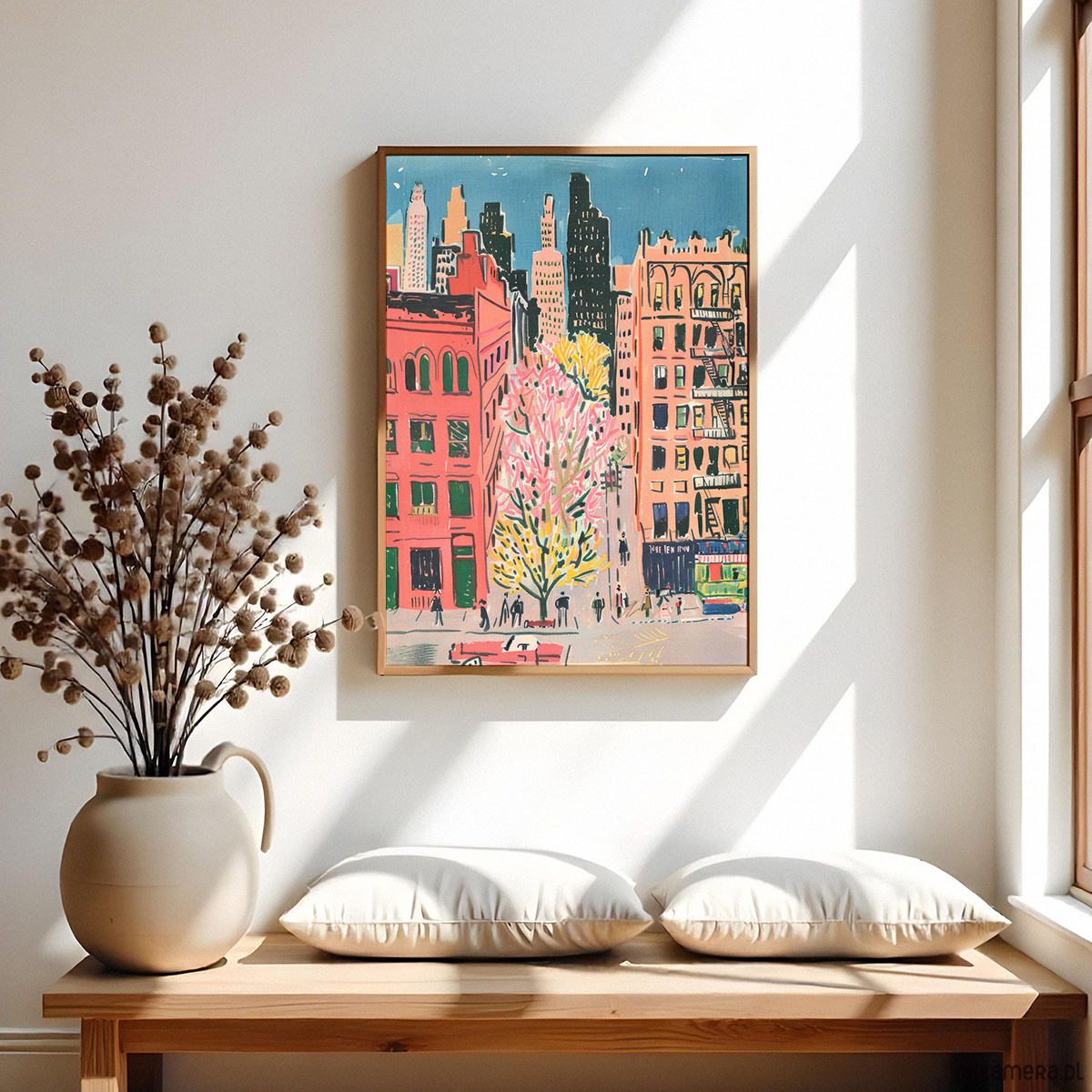 plakaty Ulice Nowego Jorku - plakat ilustracja grafika 3