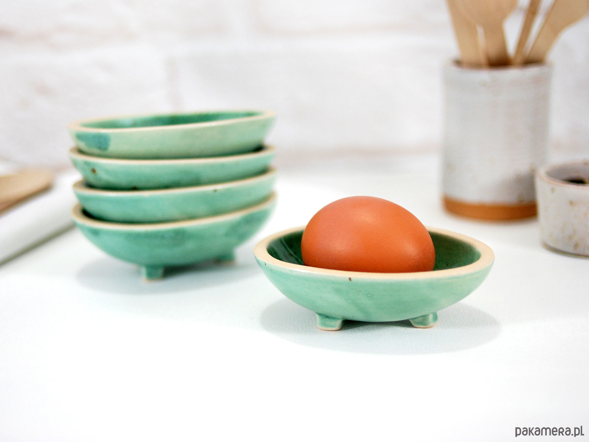 miski i misy Ceramiczna miseczka na jajka, sosy, przyprawy 2