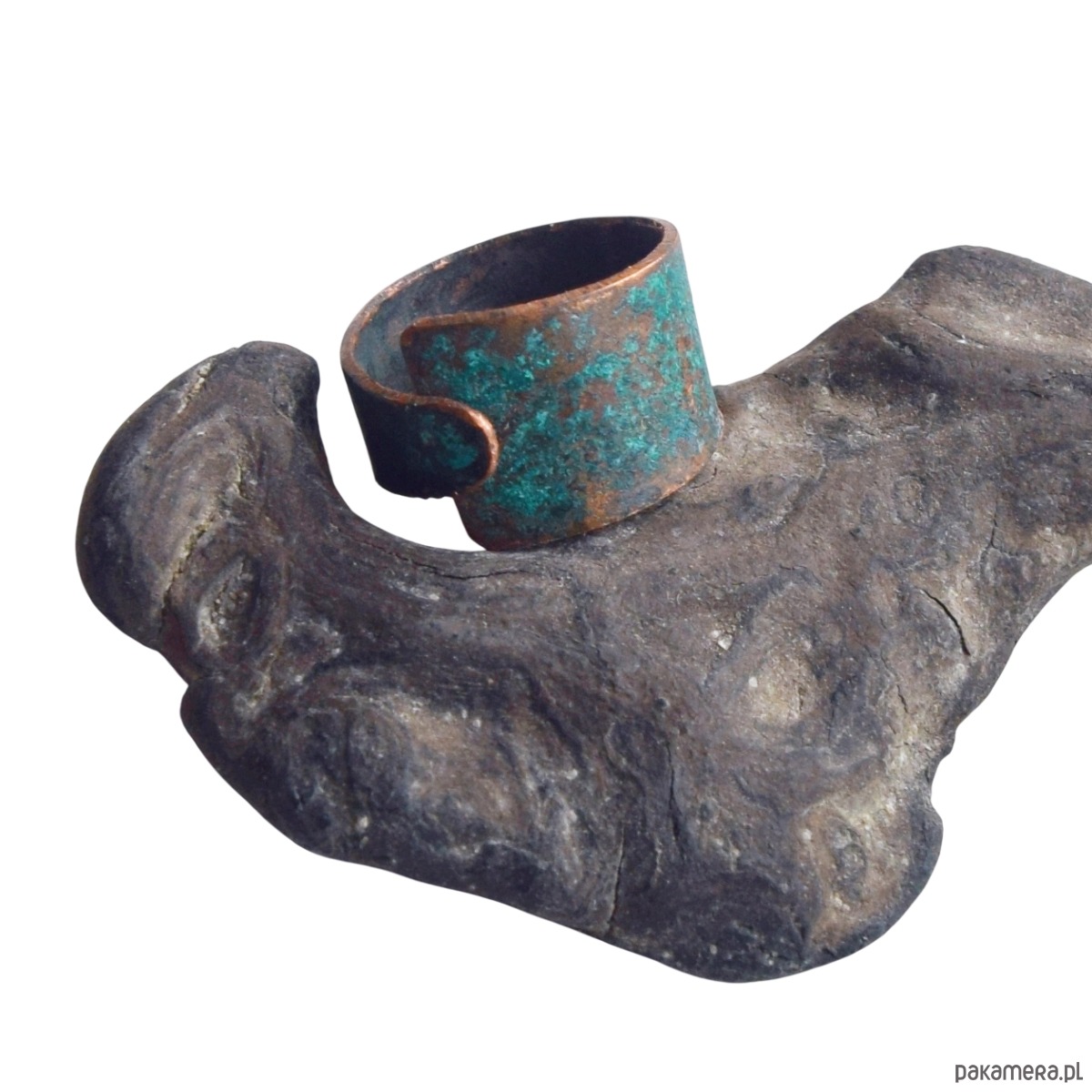 pierścionki - różne Pierścionek z patynowanej miedzi /10/ 3